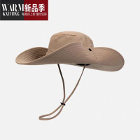 SHANCHAO西部牛仔帽子男女夏季大檐渔夫帽遮阳户外骑车运动旅游登山帽