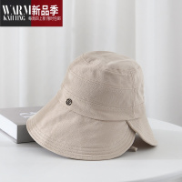 SHANCHAO防风新款渔夫帽女电动车遮阳盆帽太阳帽骑车不翻