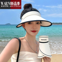SHANCHAOUPF50+大帽檐帽女2023新款夏季空顶遮阳女uv太阳帽子