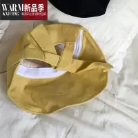 SHANCHAO明星同款 可爱遮阳帽太阳帽蝴蝶结渔夫帽大帽檐帽女
