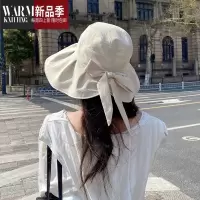 SHANCHAO渔夫帽女夏季百搭遮阳帽子2023新款遮脸帽太阳帽