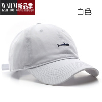 SHANCHAO 简约潮小鱼刺绣鸭舌帽时尚休闲潮流运动男女遮阳