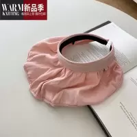 SHANCHAO可做头箍卷边遮阳帽空顶帽女可爱花边大帽檐帽