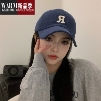 SHANCHAO帽子女款夏季韩版ins潮百搭鸭舌帽字母R标显脸小情侣棒球帽男