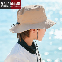 SHANCHAO男童户外登山渔夫帽出游儿童帽遮阳帽女童太阳帽