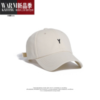 SHANCHAO日系工装简约小字母刺绣鸭舌帽女韩版休闲棒球帽男潮