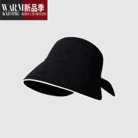 SHANCHAO大头围渔夫帽女夏季2023新款高级感日式遮脸盆帽素颜遮阳帽子