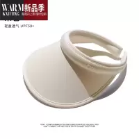 SHANCHAOuv帽女夏季大檐冰丝轻薄空顶遮阳帽骑车遮脸太阳帽子