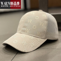 SHANCHAO帽子女夏季新款刺绣字母网纱透气鸭舌帽韩版百搭遮阳棒球帽潮