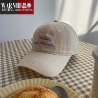 SHANCHAO韩版ins字母鸭舌帽女百搭日系显脸小遮阳棒球帽子男潮