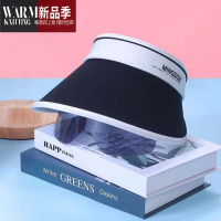 SHANCHAO休闲旅游百搭太阳帽女夏户外骑车遮脸镜片空顶遮阳帽