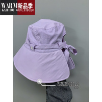 SHANCHAO粥可可休闲渔夫帽女夏季韩版百搭户外遮阳太阳帽子显脸小盆帽