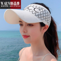 SHANCHAO帽骑车不翻女夏季遮阳骑行电动车防风可扎马尾庶空顶太阳帽夏