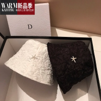 SHANCHAO帽子女春季时尚百搭渔夫帽男钟型水桶盆帽日系韩版显脸小