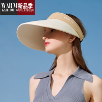 SHANCHAO新款可折叠空顶帽遮阳帽女夏季运动帽帽子速干大檐帽