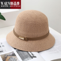SHANCHAO时尚百搭英伦简约小礼帽女士遮阳薄洋气优雅盆帽太阳帽