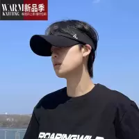 SHANCHAO遮阳帽男款夏季空顶帽男户外运动钓鱼太阳帽跑步大帽檐网球帽