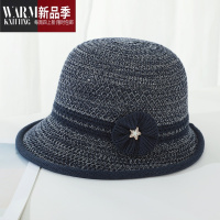 SHANCHAO中老年人帽子女士夏季盆帽妈妈遮阳凉帽老太太奶奶渔夫帽