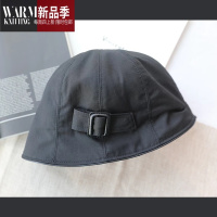 SHANCHAO路过万物丨日系设计师款风衣扣时尚水桶帽女夏季显脸小遮阳帽