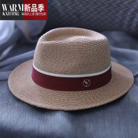 SHANCHAO夏天男士大码草帽手工编织宽檐夏季礼帽遮阳大头围太阳帽