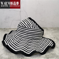 SHANCHAO大帽檐遮阳帽可折叠夏季女儿童亲子帽空顶出游大沿