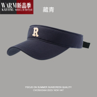 SHANCHAO帽女夏韩版棒球R标字母遮阳帽空顶太阳帽鸭舌帽男