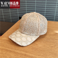 SHANCHAO网纱透气棒球帽女ins韩国夏天百搭时尚遮阳太阳帽薄款鸭舌帽