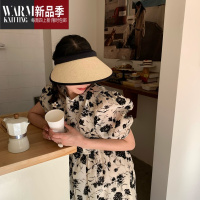 SHANCHAO陈奶奶 硬顶草编空顶帽女大檐遮阳帽夏季骑车帽