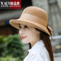 SHANCHAO早遮阳渔夫帽子女夏天韩版时尚百搭英伦礼帽太阳帽日系