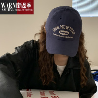 SHANCHAO芝士商店~鸭舌帽女美式复古绿色遮阳帽子软顶显脸小棒球帽ins