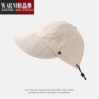 SHANCHAO赵露思同款遮阳帽女夏季速干可挂口罩素颜百搭鸭舌薄款渔夫帽
