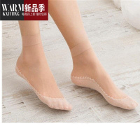 SHANCHAO丝袜女短袜子薄款耐磨水晶天棉中筒女士短袜