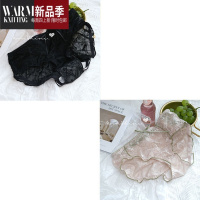 SHANCHAO三条装蕾丝内裤少女夏季超薄款性感裸感透气学生可爱猫咪三角短裤