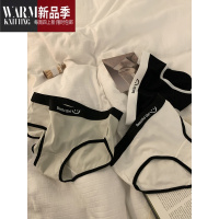 SHANCHAO树懒少女字母运动风内裤女生夏薄款中腰裆短裤三角裤