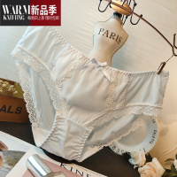 SHANCHAO日系甜美飞边柔软超细牛奶丝性感裆内裤女速干青年高端低腰
