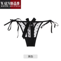SHANCHAO超薄网纱内裤女薄款棉底裆性感性蕾丝高开叉情趣丁字裤女