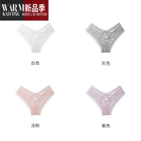 SHANCHAO美臀杀*性感蕾丝内裤低腰情调纯欲绑带三角底裤新款女款