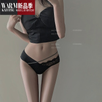 SHANCHAO极简高品质少女性感纯欲风低腰透气舒适情调蕾丝花边内裤女
