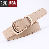 SHANCHAO2022新款欧美风腰带女时尚百搭暗扣多色皮带个性简约衬衣女设计感