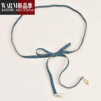 SHANCHAO款女士糖果色百搭甜美淑女范腰带配裙子 牛仔裤T桖细款皮带