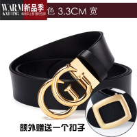 SHANCHAO网红皮带女个性百搭时尚ins风黑色西装腰带女装饰牛仔裤带潮