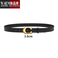 SHANCHAO皮带女士时尚百搭装饰腰带网红ins风黑色高级感牛仔裤带潮夏