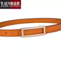 SHANCHAO皮带女牛仔裤带纯黑色腰带细宽韩版时尚休闲百搭装饰