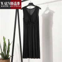 SHANCHAO莫代尔吊带裙女夏季薄款带胸垫可外穿睡裙宽松打底裙背心裙连衣裙