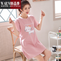 SHANCHAO睡裙女夏季短袖卡通性感可爱家居服睡裙加大码可外穿甜美休闲