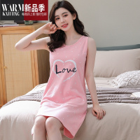 SHANCHAO大背心睡裙女士夏季夏款2023年新款无袖连衣裙女款夏天睡衣裙