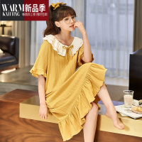 SHANCHAO夏季睡衣女士短袖薄款学生可爱睡裙可外穿夏天大码宽松家居服