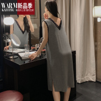 SHANCHAO莫代尔睡裙女夏季性感薄款蕾丝无袖露背睡衣夏天背心睡裙女吊带裙