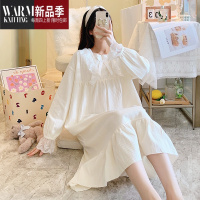 SHANCHAO公主风睡裙女士薄款家居服可爱学生长袖款睡衣