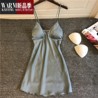 SHANCHAO吊带睡衣女性感夏季薄款冰带胸垫聚拢韩版夏装睡裙2023年新款